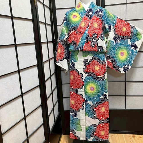 9114 kimono traditionnel - kimono,